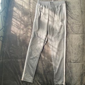 Adidas climacool gray joggers track pants with tapered fit